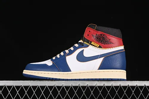 All categories Air Jordan Jordan series basketball shoes Air Jordan 1 High foreign trade version Air Jordan 1 x Union AJ1 Joe 1 limited joint four-color deconstruction splicing basketball shoes BV1300-146